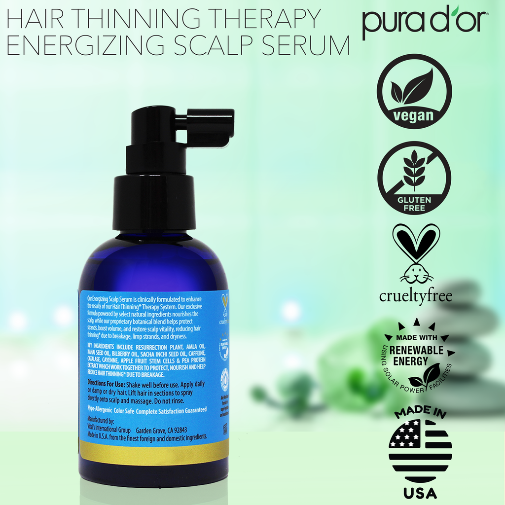 美容液 wellSTEM Energizing Scalp Serum 150ml Hair Thinning Therapy Energizing Scalp Serum 4 oz – PURA D'OR