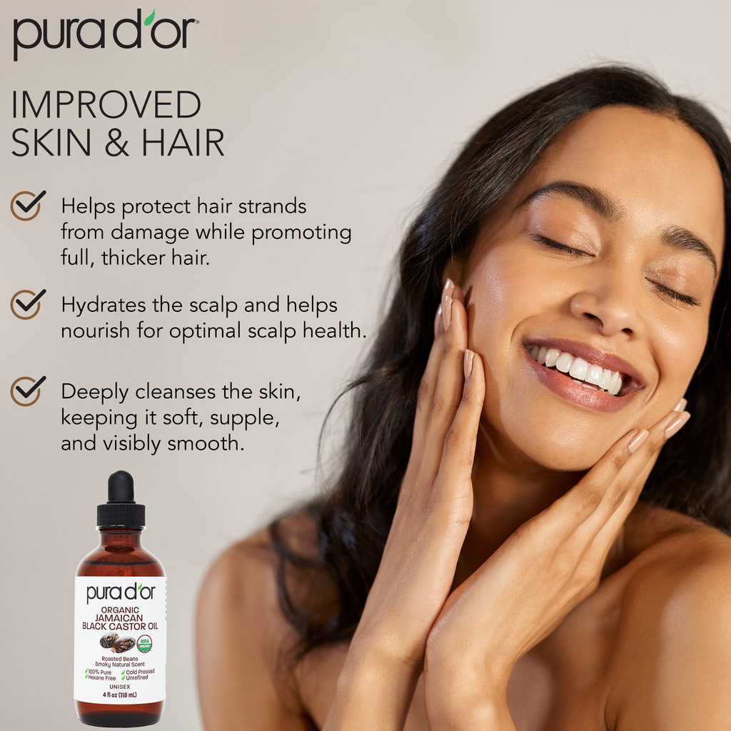 castor oil black seed oil rose hip oil Jamaican Black Castor Oil 4 oz – PURA D'OR