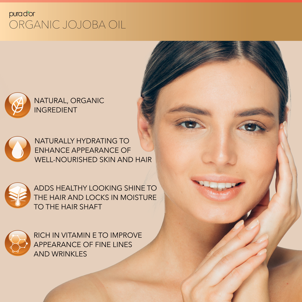 Organic Jojoba Oil - 100% Pure and Natural 4 oz