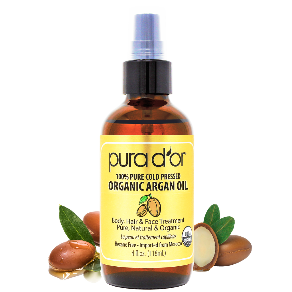 Pure Cold Pressed Organic Argan Oil Gold 4 oz