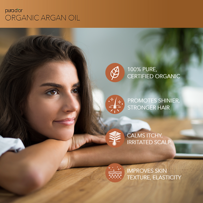 Pure Cold Pressed Organic Argan Oil Gold 4 oz