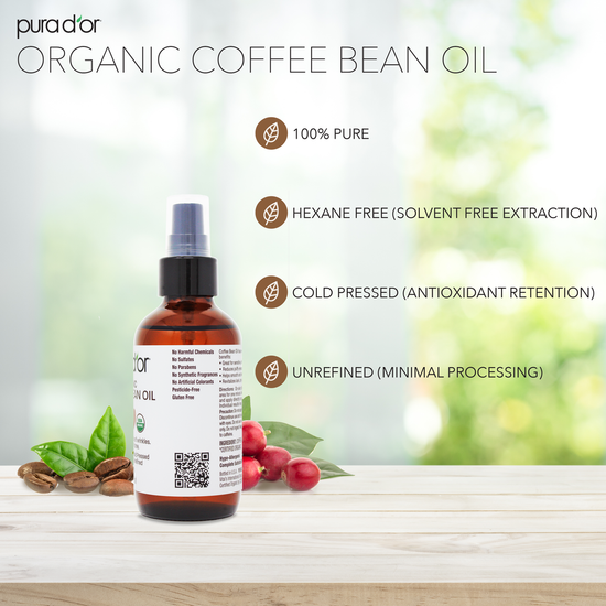 Organic Coffee Bean Oil 4 oz PURA D'OR