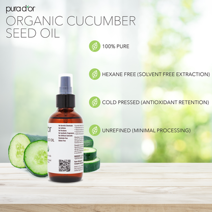 Organic Cucumber Seed Oil 4 oz