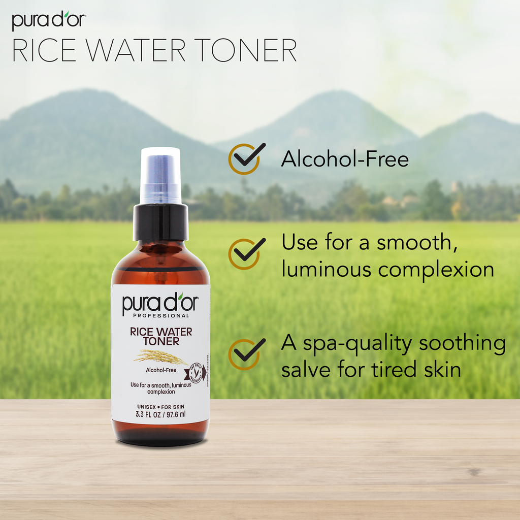 Rice Water Toner 3.3 oz – PURA D’OR