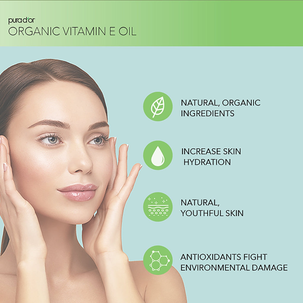 Certified Organic Vitamin E Oil 4 oz PURA D'OR Certified Organic Vitamin E Oil 4 oz PURA D'OR