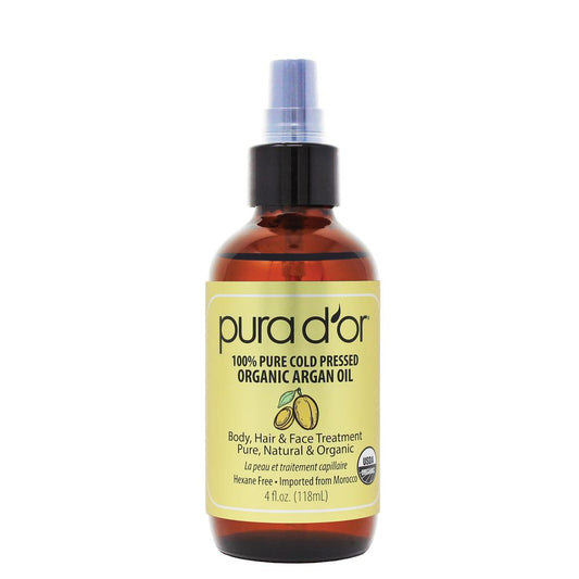 Pure Cold Pressed Organic Argan Oil Gold 4 oz