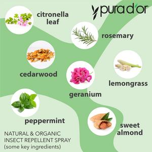 Natural & Organic Insect Repellant Spray 8oz – PURA D'OR