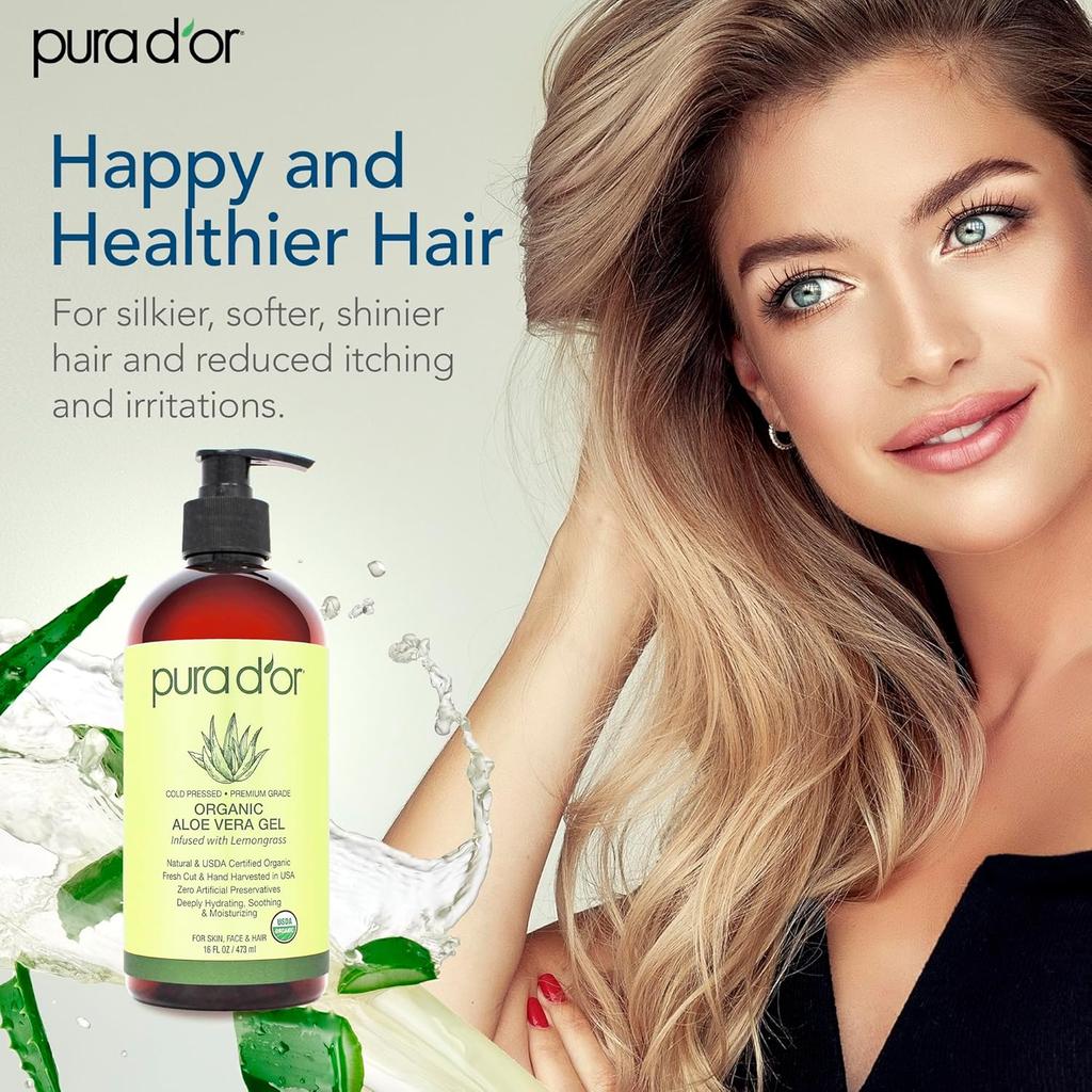hair aloe vera gel Organic Aloe Vera Gel