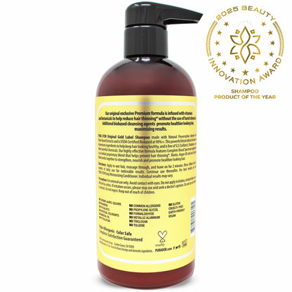 Anti Hair-Thinning Shampoo Gold Label Shampoo 16 oz
