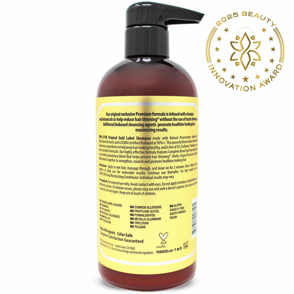 Anti Hair-Thinning Shampoo Gold Label Shampoo 16 oz