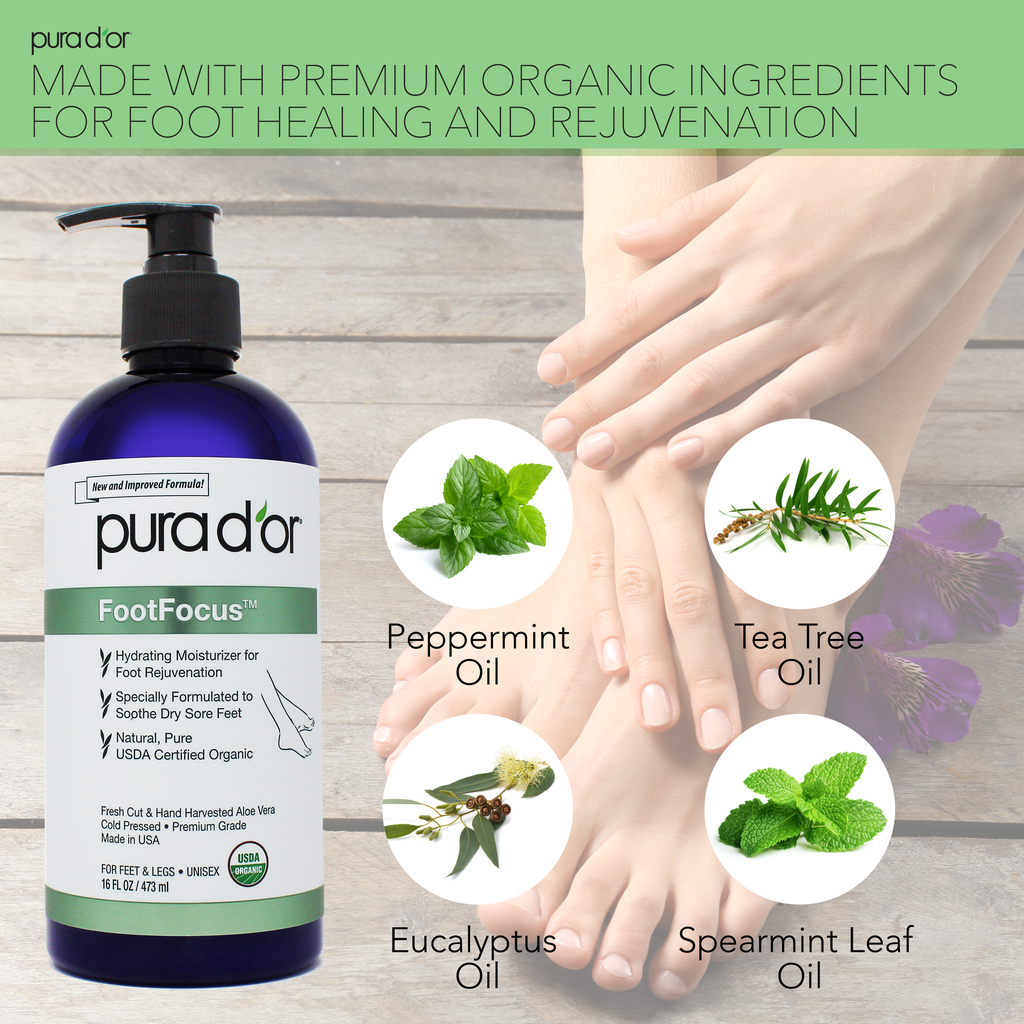 aloe vera plant for toenail fungus FootFocus Organic Aloe Vera Gel 16 oz – PURA D'OR