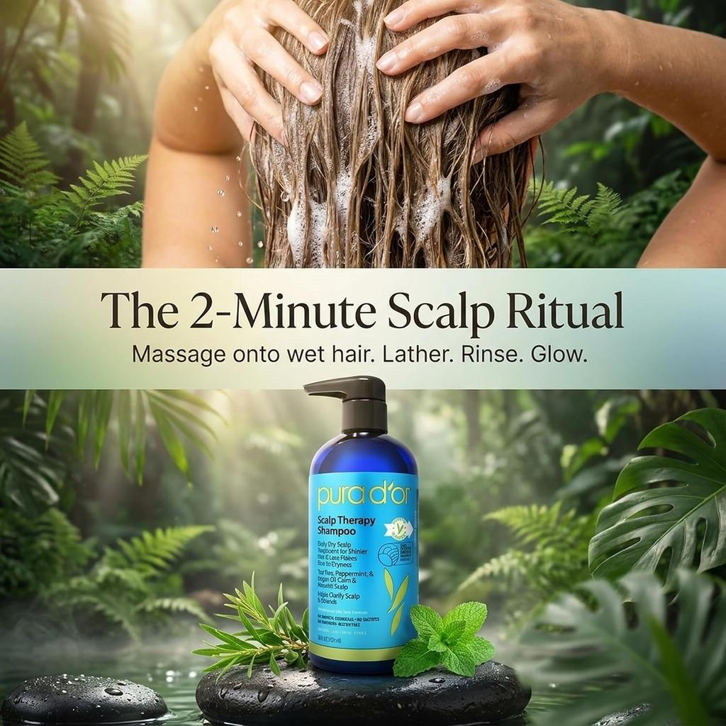Scalp Therapy Shampoo 16oz Hypo-Allergenic – PURA D'OR
