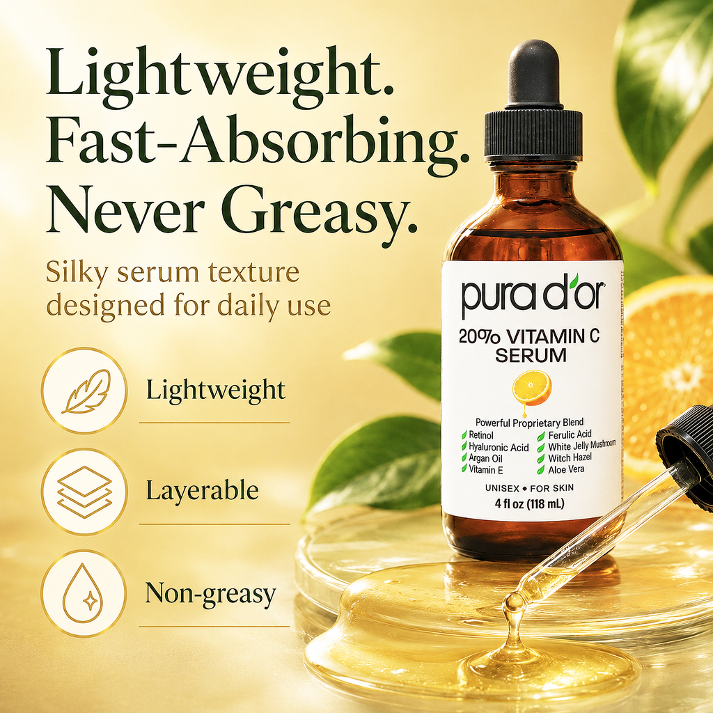 20% Vitamin C Anti-Aging Serum 4oz - Pura D'or – PURA D'OR
