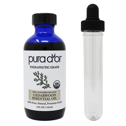Cedarwood Essential Oil - USDA Organic, 100% Pure, Natural, Therapeutic Grade 4oz