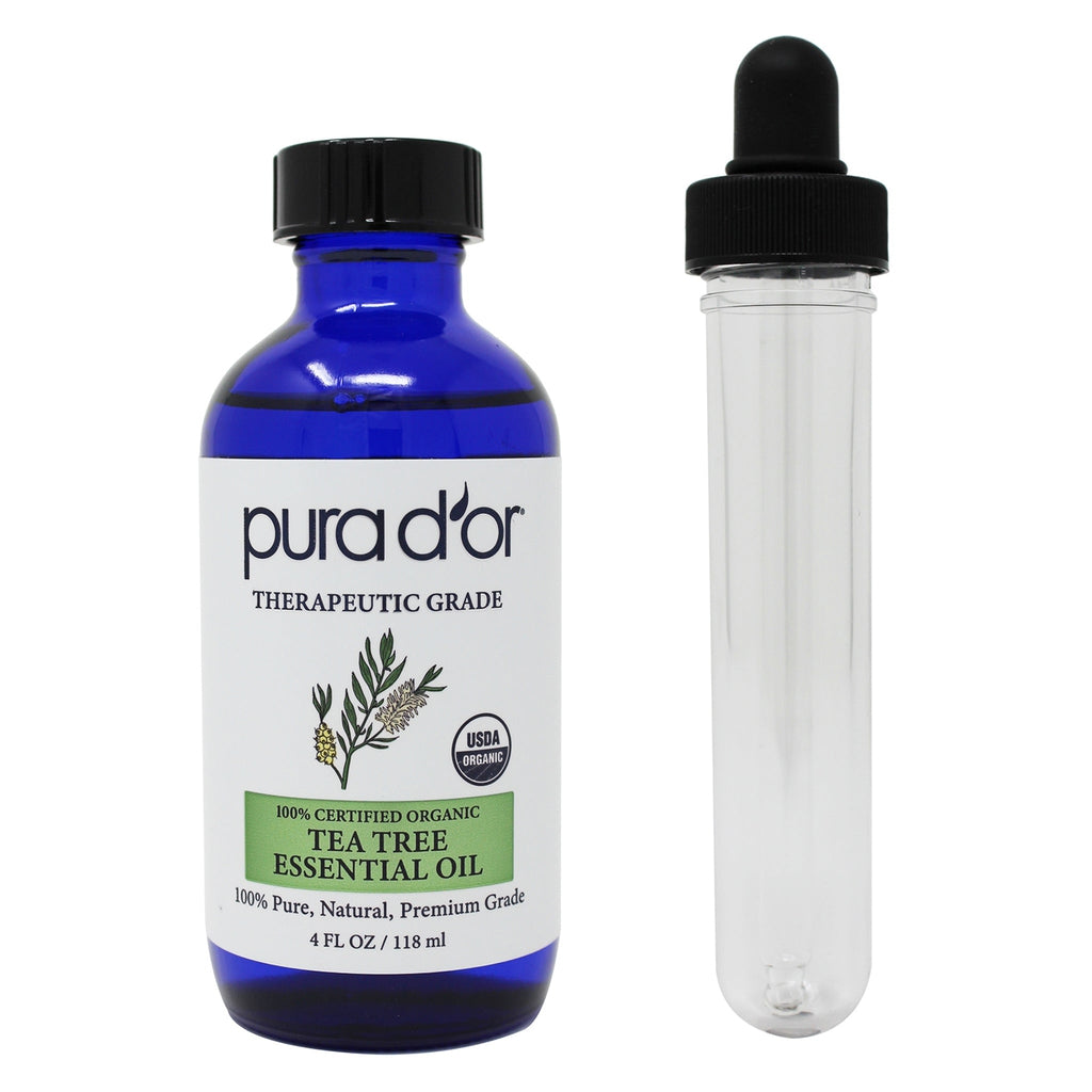 Tea Tree Essential Oil - USDA Organic, 100% Pure, Natural, Therapeutic PURA D'OR Tea Tree Essential Oil - USDA Organic, 100% Pure, Natural, Therapeutic PURA D'OR