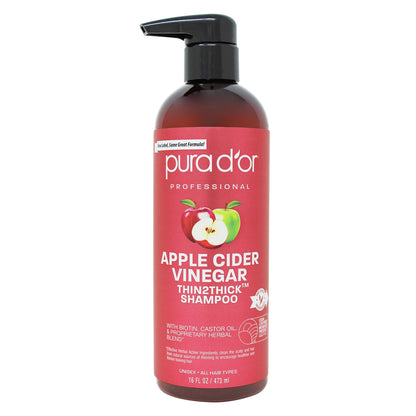 Apple Cider Vinegar Thin2Thick Shampoo and Conditioner Set 16oz