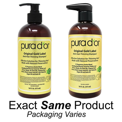 Hair thinning Shampoo. Clinically tested. – PURA D'OR