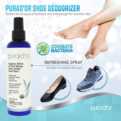 Shoe and Foot Spray: Shoo Away Bad Odor 8oz